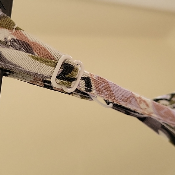 Free People mini dress XS spaghetti strap, beaded neckline, purple/green floral - Picture 6 of 9